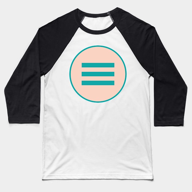 I Ching Heaven Trigram ( Qian ) Baseball T-Shirt by GalacticMantra